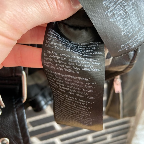 Vero Moda Faux Leather Moto Jacket - Picture 9 of 9